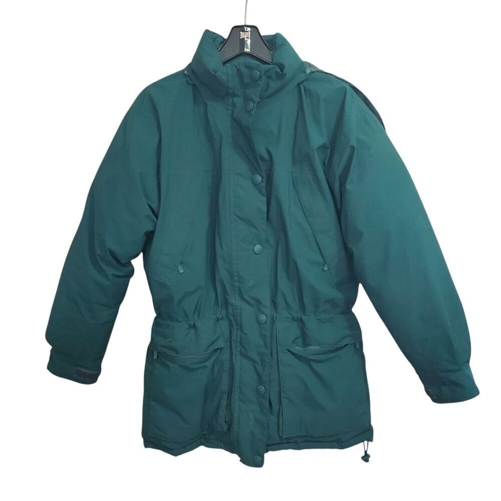 Vintage Eddie Bauer Womens Medium Gore-Tex Goose Down Jacket Hooded Parka - READ